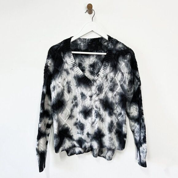 Anthropologie Pilcro Joni Tie Dye Cable Knit Hi Low Sweater - Picture 2 of 7